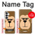 S2721 Mignon grincheux Singe Dessin animé Etui Coque Housse pour Samsung Galaxy S26