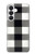 S2842 Noir et blanc Buffle motif de vérification Etui Coque Housse pour Samsung Galaxy S26
