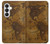 S2861 Carte antique du monde Etui Coque Housse pour Samsung Galaxy S26