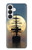 S2897 Pirate Ship Lune Nuit Etui Coque Housse pour Samsung Galaxy S26
