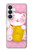 S3025 Rose Maneki Neko chat chanceux Etui Coque Housse pour Samsung Galaxy S26