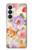 S3035 Peinture douce Fleur Etui Coque Housse pour Samsung Galaxy S26