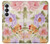 S3035 Peinture douce Fleur Etui Coque Housse pour Samsung Galaxy S26