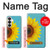 S3039 Tournesol Bleu millésimé Etui Coque Housse pour Samsung Galaxy S26