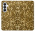 S3388 Imprimer or Glitter Graphic Etui Coque Housse pour Samsung Galaxy S26