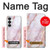 S3482 Imprimer Graphique marbre rose Etui Coque Housse pour Samsung Galaxy S26