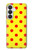 S3526 Rouge tache à pois Etui Coque Housse pour Samsung Galaxy S26