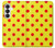 S3526 Rouge tache à pois Etui Coque Housse pour Samsung Galaxy S26