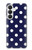 S3533 Bleu à pois Etui Coque Housse pour Samsung Galaxy S26