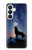 S3555 Loup Hurlant Million étoiles Etui Coque Housse pour Samsung Galaxy S26