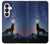 S3555 Loup Hurlant Million étoiles Etui Coque Housse pour Samsung Galaxy S26
