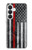 S3687 Drapeau américain de pompier mince ligne rouge Etui Coque Housse pour Samsung Galaxy S26