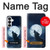 S3693 Pleine lune du loup blanc sinistre Etui Coque Housse pour Samsung Galaxy S26
