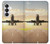 S3837 Avion Décollage Sunrise Etui Coque Housse pour Samsung Galaxy S26