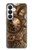S3927 Boussole Horloge Gage Steampunk Etui Coque Housse pour Samsung Galaxy S26