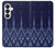 S3950 Motif textile thaïlandais bleu Etui Coque Housse pour Samsung Galaxy S26