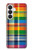 S3983 Texture de tissu LGBTQ Etui Coque Housse pour Samsung Galaxy S26