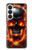 S3986 Crâne de feu Etui Coque Housse pour Samsung Galaxy S26