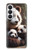 S4008 Famille de pandas Etui Coque Housse pour Samsung Galaxy S26