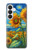 S4019 Tournesol style Van Gogh Etui Coque Housse pour Samsung Galaxy S26