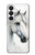 S4025 Peinture de cheval blanc Etui Coque Housse pour Samsung Galaxy S26