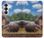 S4031 Bébé hippopotame Famille d'hippopotames Etui Coque Housse pour Samsung Galaxy S26