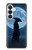 S4034 Nuit de lune de samouraï Etui Coque Housse pour Samsung Galaxy S26