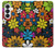 S4043 Fleurs colorées dessin animé Etui Coque Housse pour Samsung Galaxy S26