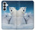 S0285 Ours polaire Etui Coque Housse pour Samsung Galaxy S26 Plus