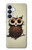 S0360 café Chouette Etui Coque Housse pour Samsung Galaxy S26 Plus