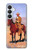 S0772 Cowboy occidental Etui Coque Housse pour Samsung Galaxy S26 Plus