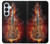 S0864 Violon feu Etui Coque Housse pour Samsung Galaxy S26 Plus