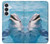 S1291 Les Dauphins en Mer Etui Coque Housse pour Samsung Galaxy S26 Plus
