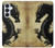 S1482 Peinture Noir dragon Etui Coque Housse pour Samsung Galaxy S26 Plus