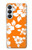 S2245 Hawai Hibiscus Motif orange Etui Coque Housse pour Samsung Galaxy S26 Plus