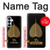 S2331 Feuille d'or bouddhiste Symbole de l'OM Etui Coque Housse pour Samsung Galaxy S26 Plus