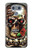 S0753 Skull Wing Rose Punk Etui Coque Housse pour LG G6