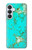 S2377 Turquoise Texture Motif imprimé Gemme Etui Coque Housse pour Samsung Galaxy S26 Plus