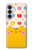 S2442 Chat mignon drôle Dessin animé Etui Coque Housse pour Samsung Galaxy S26 Plus