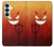 S2454 Rouge mignon petit diable Dessin animé Etui Coque Housse pour Samsung Galaxy S26 Plus