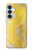 S2713 Serpent jaune imprimé graphique Peau Etui Coque Housse pour Samsung Galaxy S26 Plus