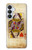 S2833 Poker Carte Coeurs Reine Etui Coque Housse pour Samsung Galaxy S26 Plus