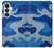S2958 Armée Bleu Camo Camouflage Etui Coque Housse pour Samsung Galaxy S26 Plus