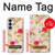 S3037 Jolie Flora Rose Cottage Etui Coque Housse pour Samsung Galaxy S26 Plus