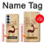 S3081 Bois Raindeer imprimé graphique Etui Coque Housse pour Samsung Galaxy S26 Plus