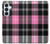 S3091 Motif rose à carreaux Etui Coque Housse pour Samsung Galaxy S26 Plus