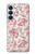 S3095 Motif Rose millésimé Etui Coque Housse pour Samsung Galaxy S26 Plus