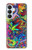 S3255 Motif Art coloré Etui Coque Housse pour Samsung Galaxy S26 Plus