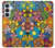 S3281 Motif coloré Hippie Fleurs Etui Coque Housse pour Samsung Galaxy S26 Plus