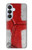 S3316 Angleterre Drapeau graphique Football Millésime Etui Coque Housse pour Samsung Galaxy S26 Plus